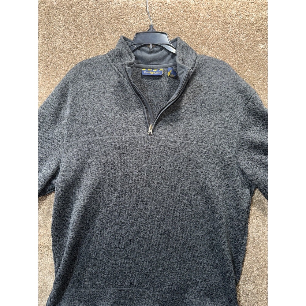 Club Room 1/4 Zip Pullover - Gray - Size Large‎ - Excellent Condition